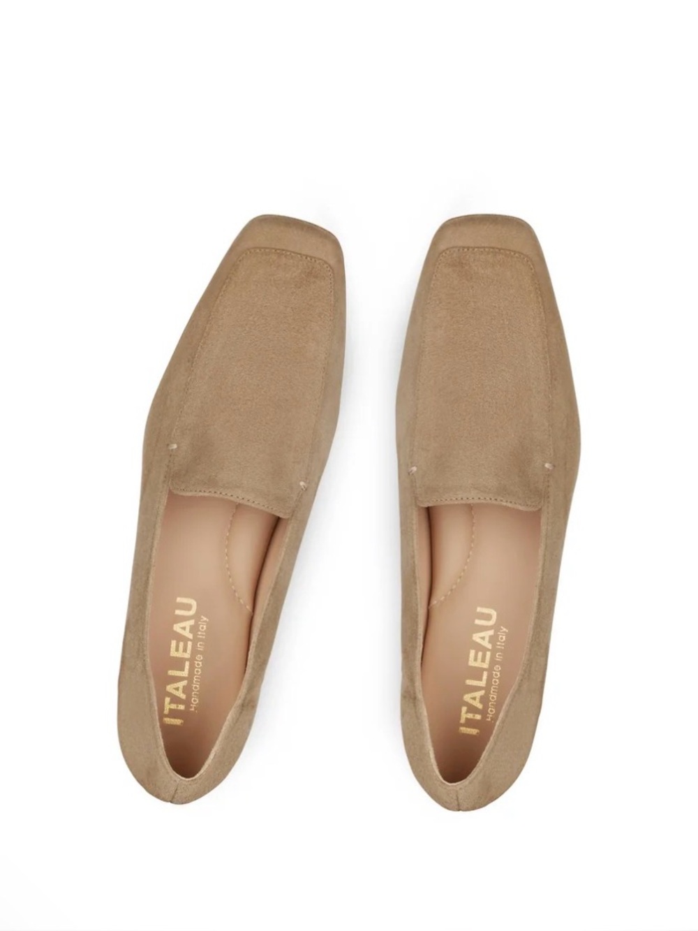 NEW NWT Italeau Christina Flexlite Loafers Flexcam Taupe 38 or 8